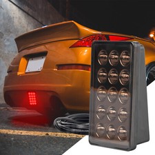 Smoked Third Brake Light F1 Style Strobe Stop Tail Light 15LED Car Running Light