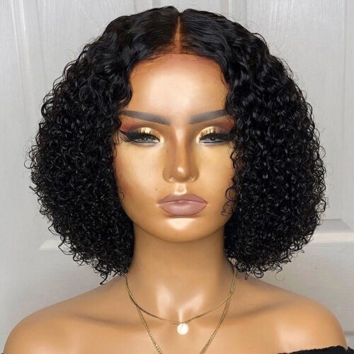 Wigs curly human hair - wigs,
