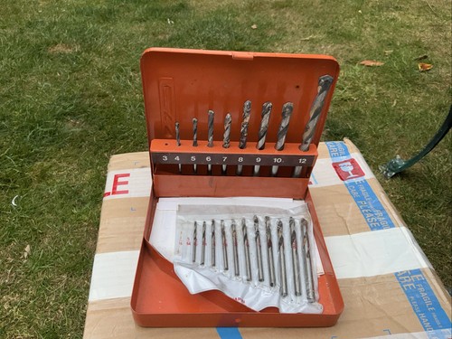 Vintage drill set and - vintage, case