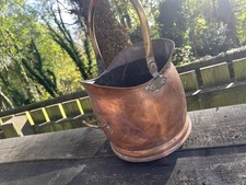 Vintage Copper Coal Scuttle Bucket