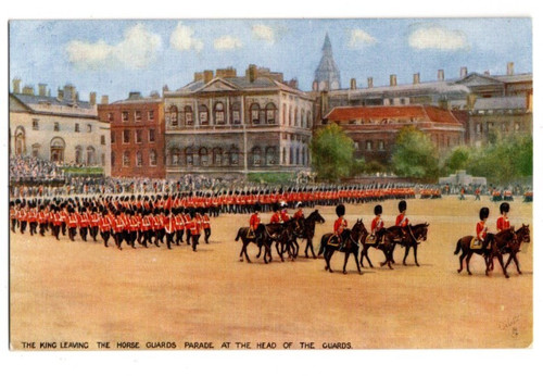 King leaving guards parade - king,