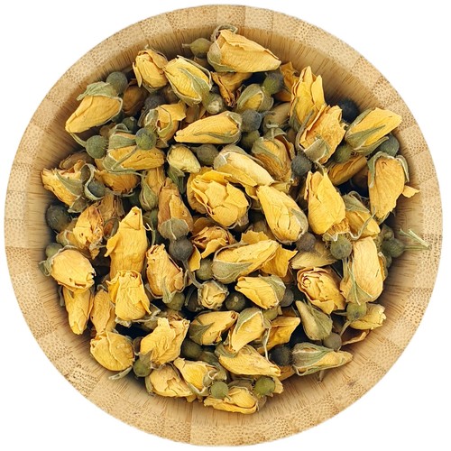 Dried yellow rose buds - dried,