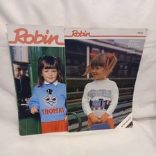 Robin Thomas Tank Engine DK Knitting Patterns X 2 Retro 80s
