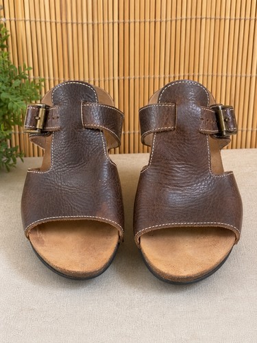 Moshulu brown leather clog - moshulu,