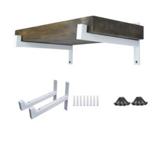 2 Pcs Metal Shelf Brackets