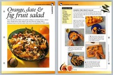 Orange, Date & Fig Fruit Salad - Cooking - Secret World Of Herbs Fact File Card
