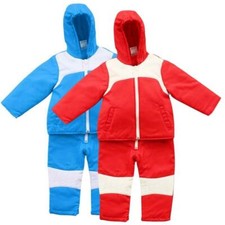 Baby Snowsuit Set, Kids All-in-One 2 Piece Winter Puffer Jacket, Puddle Suits