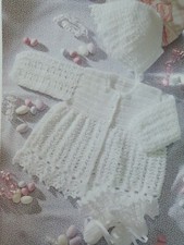 BABY JACKET, BONNET & BOOTEES