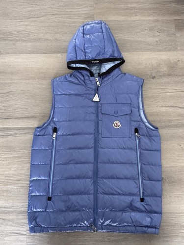 Moncler men ragot blue gilet - moncler,