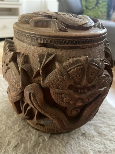 Chinese antique carved wood - chinese,