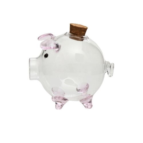 Clear money saving box - box, pig