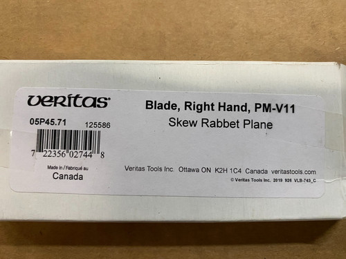 Veritas skew rabbet plane - skew,