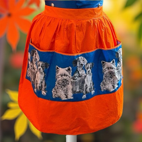 Retro vintage half - vintage, pinny