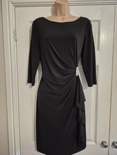 Black Lined Party Dress Size