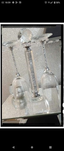 Silver crushed crystal - crushed, diamond