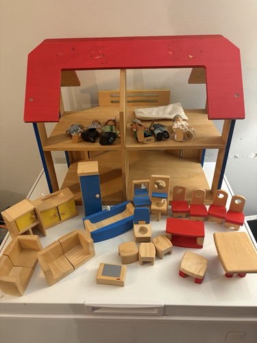 Plan toys wooden house 20p - wooden,