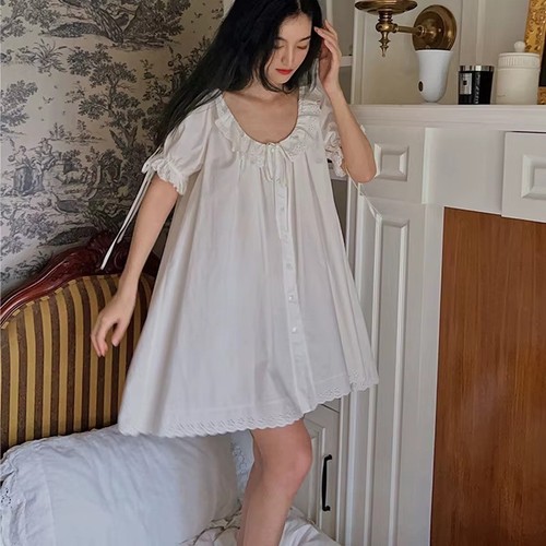 Women cotton nightdress - women,