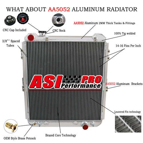 Row aluminium radiator - row, fit
