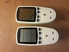 PAIR CAT II Electricity Power Consumption Meter Energy Monitor Watt Kwh Analyzer