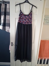 G21 Maxi Dress Union Jack Love Hearts Cute Pretty Size 14