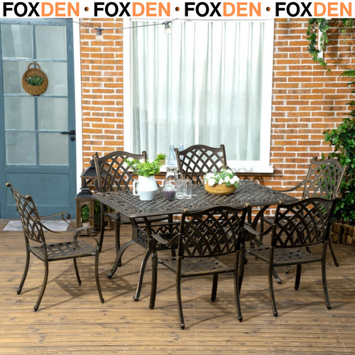 7pcs cast aluminium garden - 7pcs,