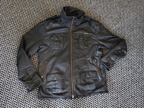 Mens superdry brad leather