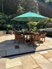 Solid Teak Round Garden Table