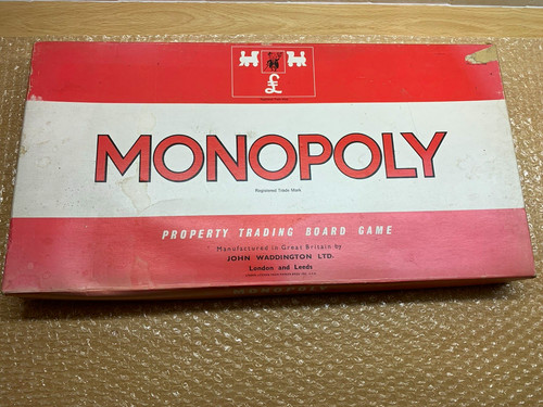 Vintage 1960s monopoly board - vintage,