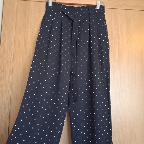 Zara polka dot wide leg - polka,