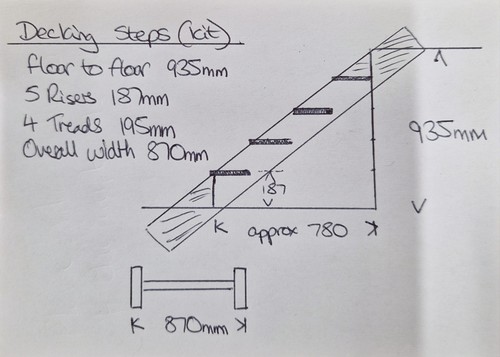 Bespoke wooden step stairs - wooden,