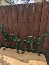 Vintage Cast Iron Bench Ends