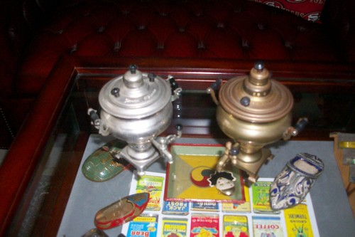 Vintage russian salesman - vintage,