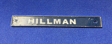 HILLMAN - VINTAGE METAL CAR BADGE / EMBLEM - 145 X 17  MM