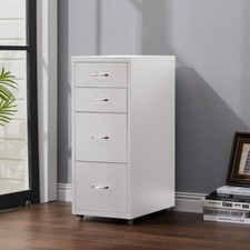 White Home 4 Drawers Filing