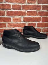 Rockport Navy Blue Chukka Boots Mens UK 9.5 US 10 Lace Up Leather Desert Smart