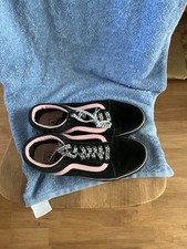 Vans Of The Wall Woman’s Black Pink Size Uk 7 Lazy Oaf Limited 2018 No Box