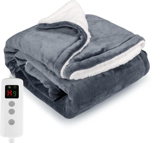 Dark grey 160x130cm heated - grey,