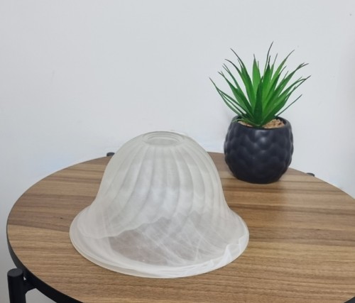 Vintage frosted glass shade - vintage,