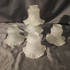 Set Of 6 Frilled Opaque White