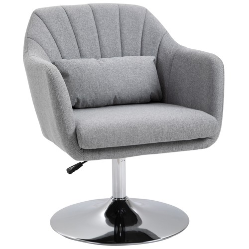 Homcom retro linen swivel - retro,