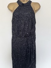 Stunning Lipsy black occasion cocktail/pencil dress size 12