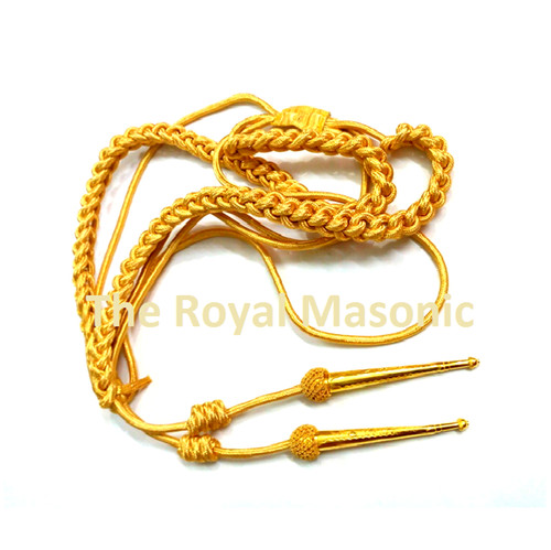Aiguillette gold mylar - gold, army