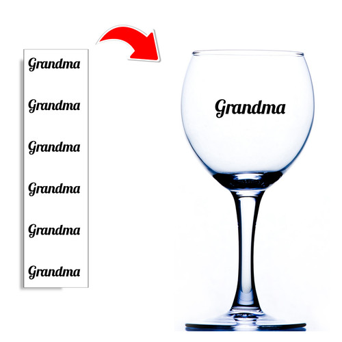 Grandma stickers for - for, wine