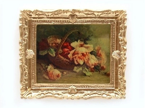 Dolls house picture basket - dolls, of