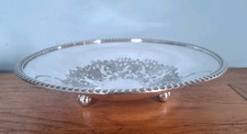 Old Sheffield Plate Footed 9"