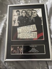 U2 Signed Print (not original) Memorabilia In Stand Up Frame