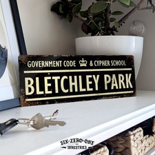 WW2 Bletchley Park Metal Sign