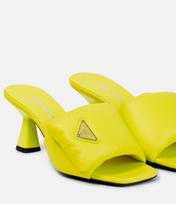 Prada padded leather mules in