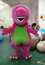 2025 Christmas Barney The Dinosaur Mascot Costume Party Suit Dress Adult Outfit