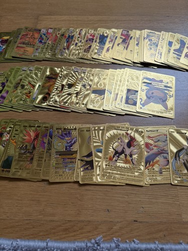Gold pokemon cards bundle - 50,